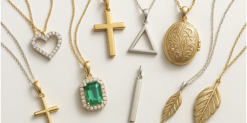 verschiedene schmuck anhänger