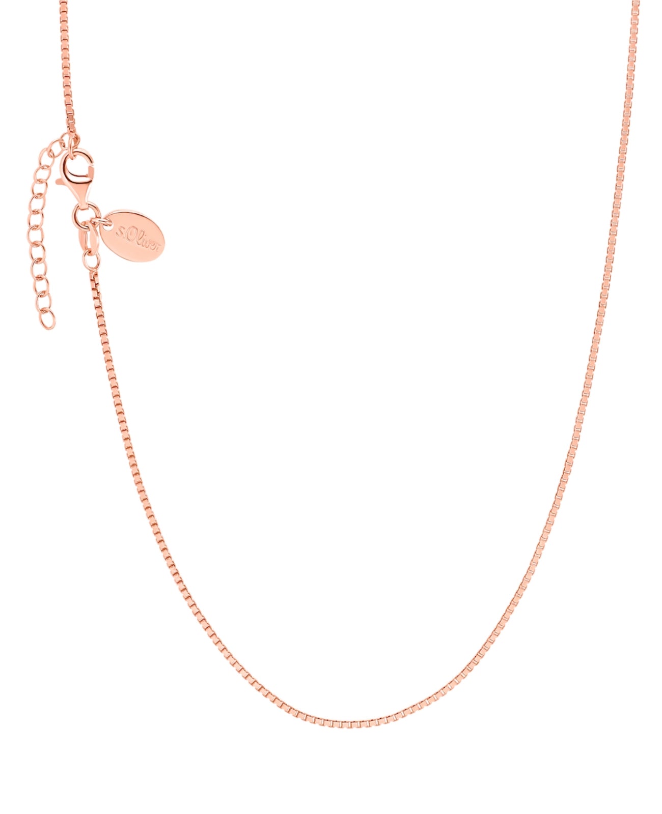 collierkette venezia rosegold mit karabiner verschluss