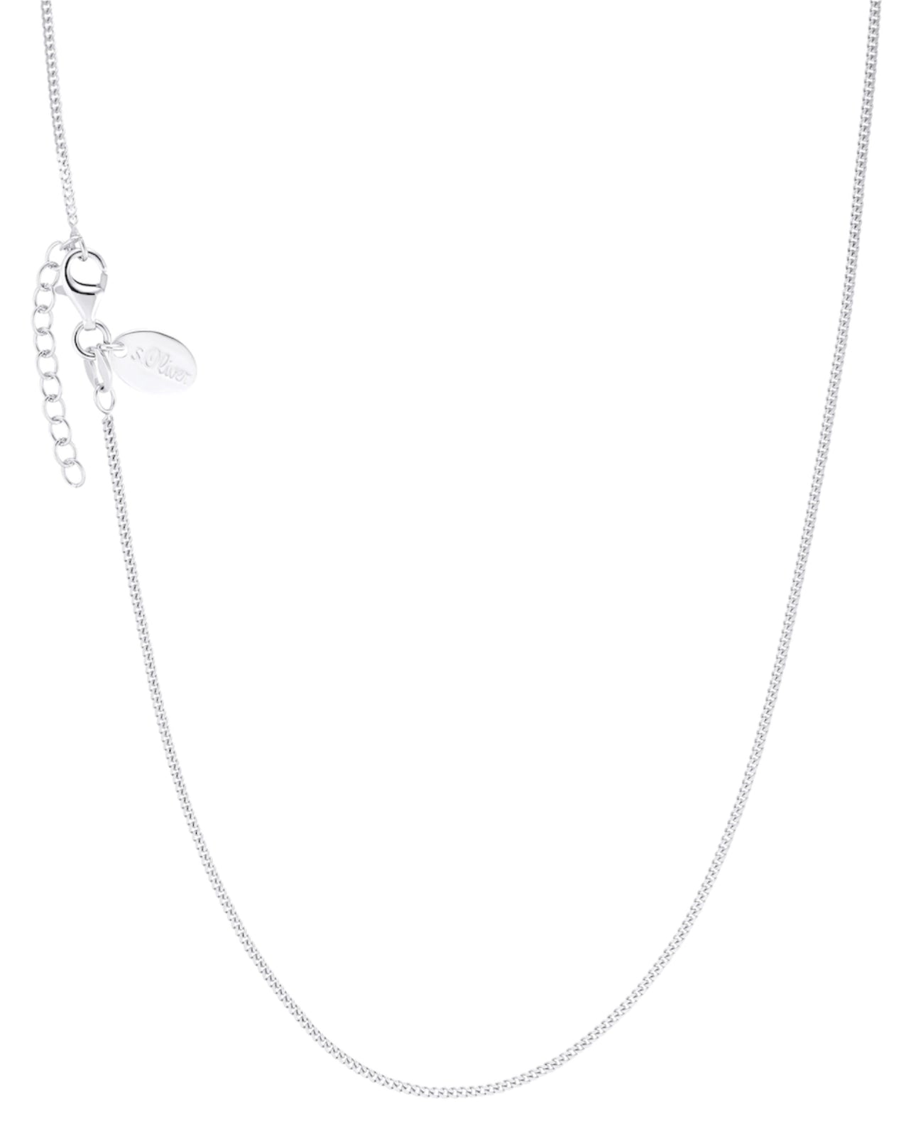 collierkette panzer silber mit karabiner verschluss