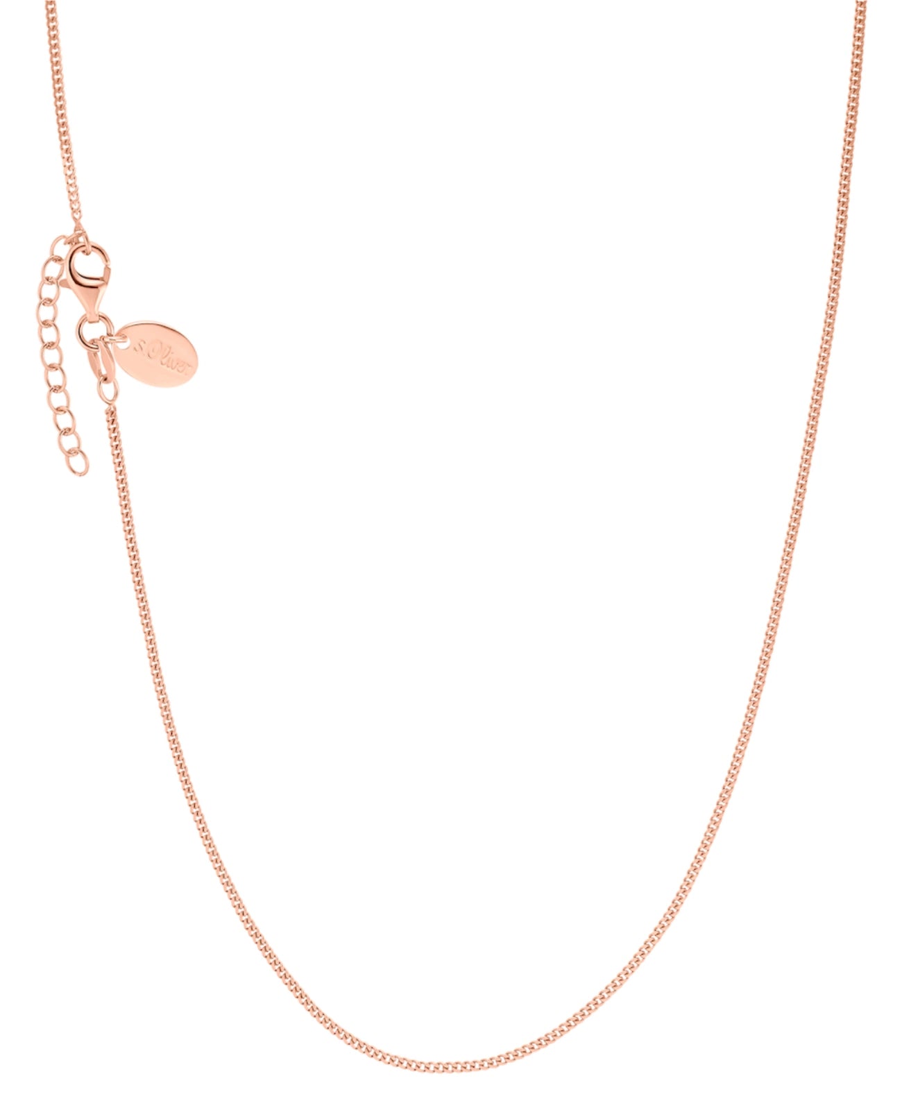 collierkette panzer rosegold mit karabiner vesschluss
