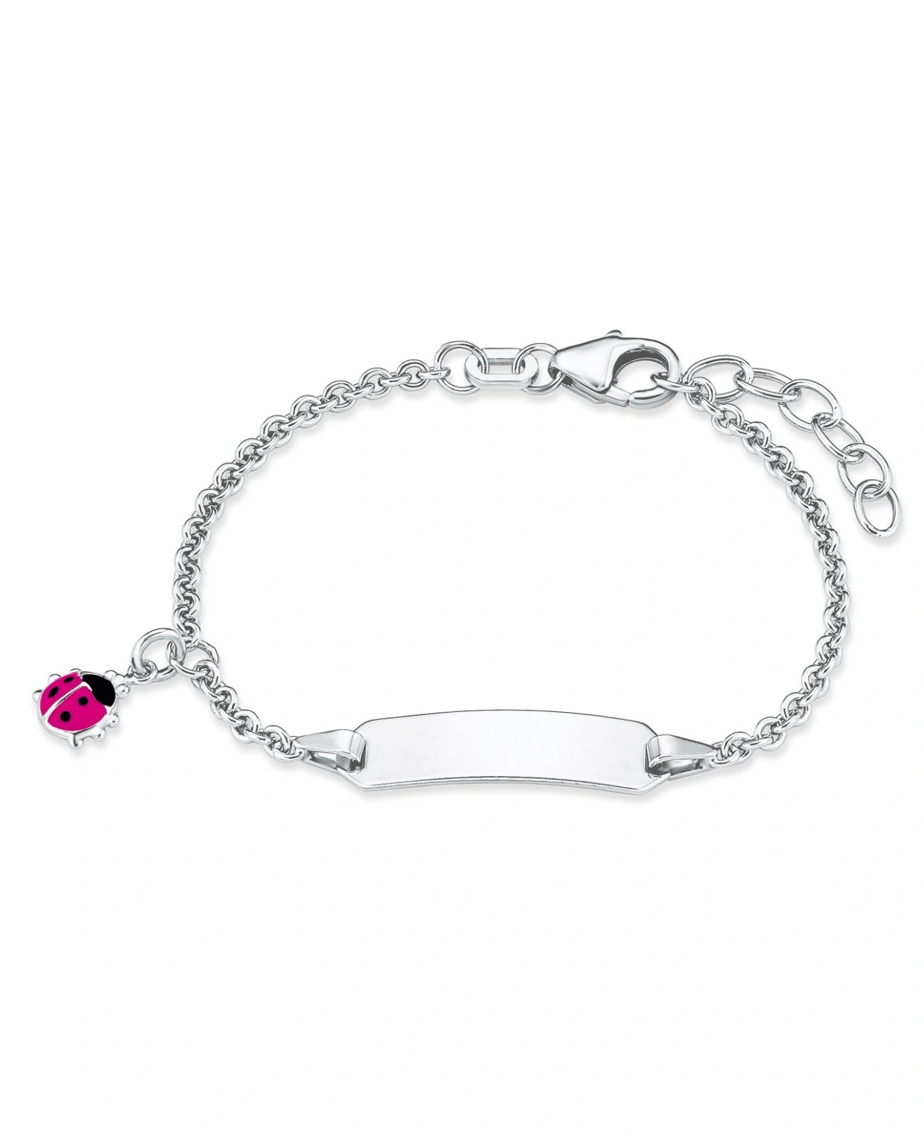 Anker ident armband mit roten Marienkäfer in der linken kette