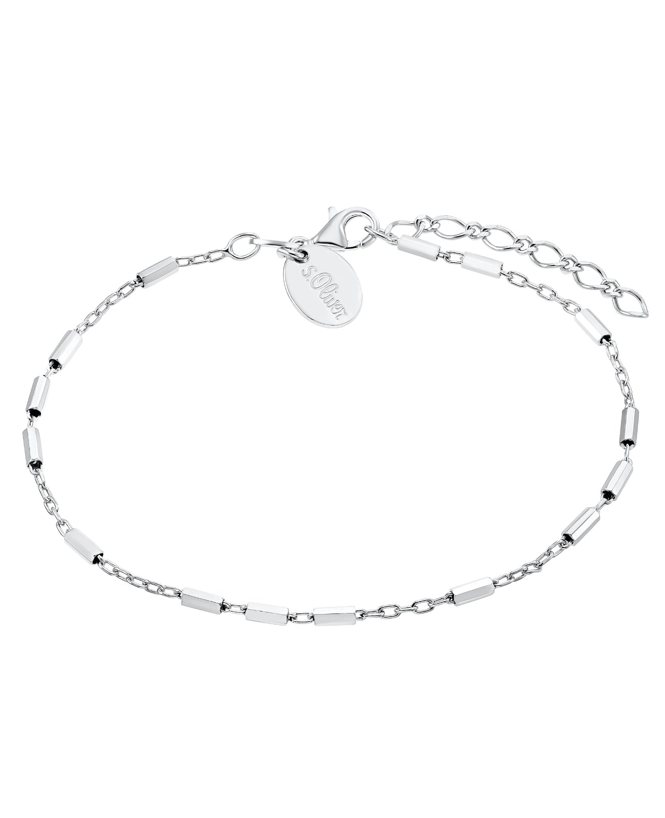 Ankerkette Armband mit zylindrischen Zwischenteilen