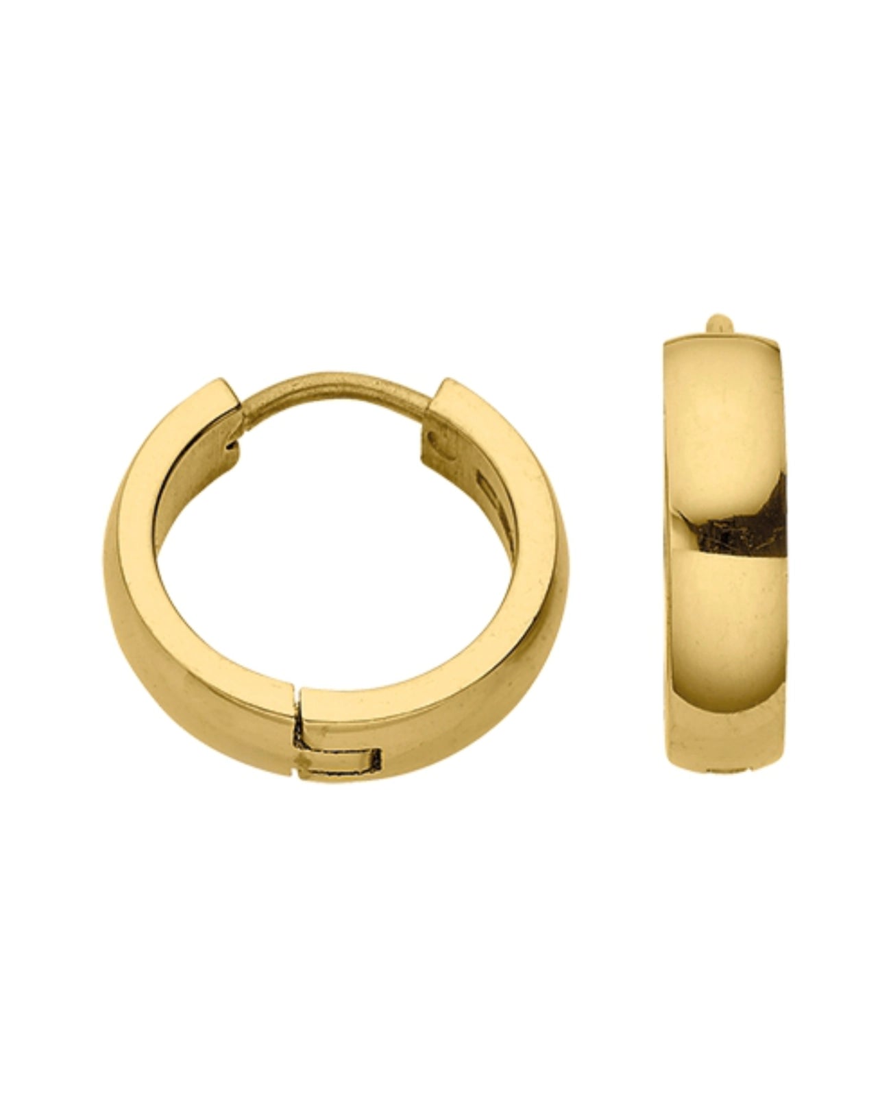 einfache schmale creolen goldfarben