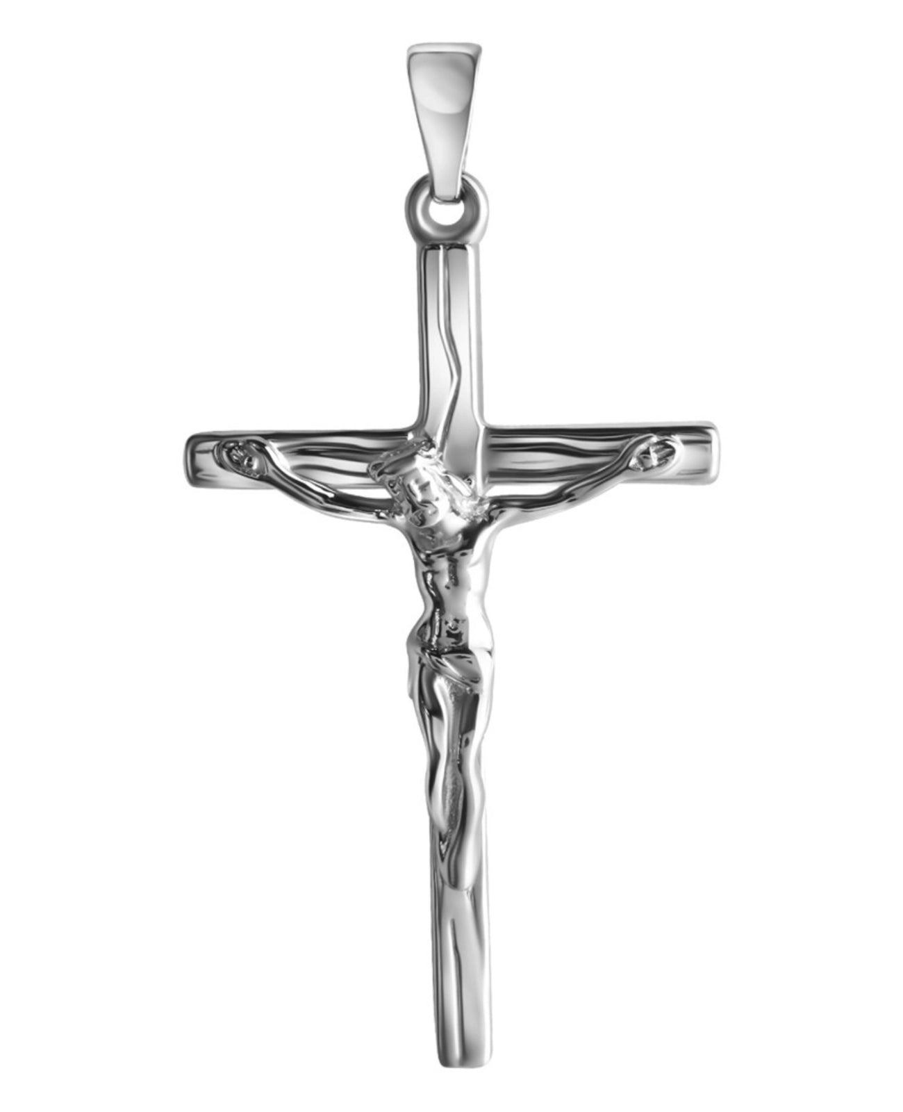 kantiges kreuz verziert und mit korpus