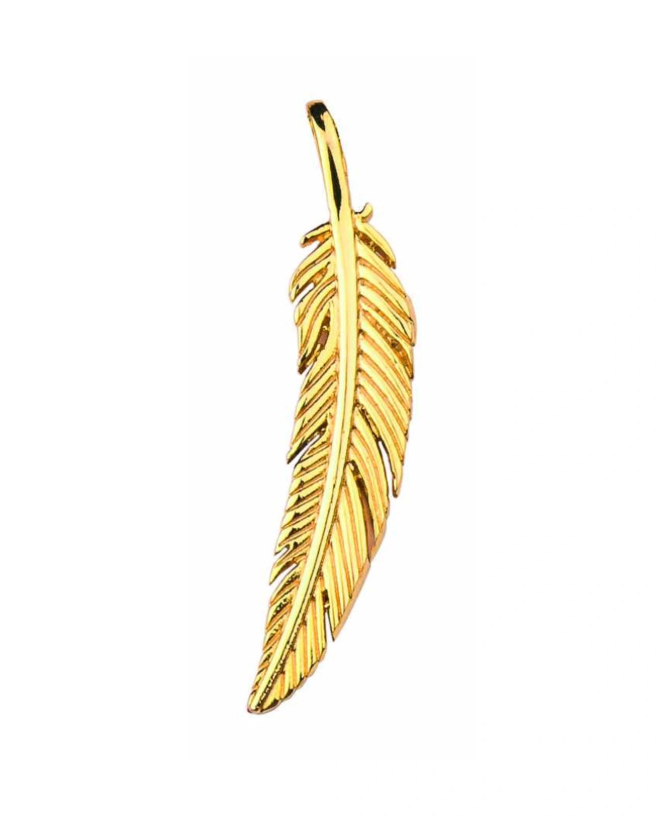 Anhänger Feder gold
