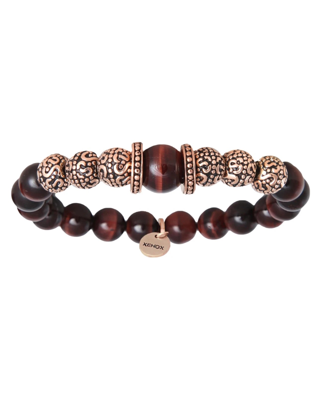 tigerauge braun kugel stretch armband