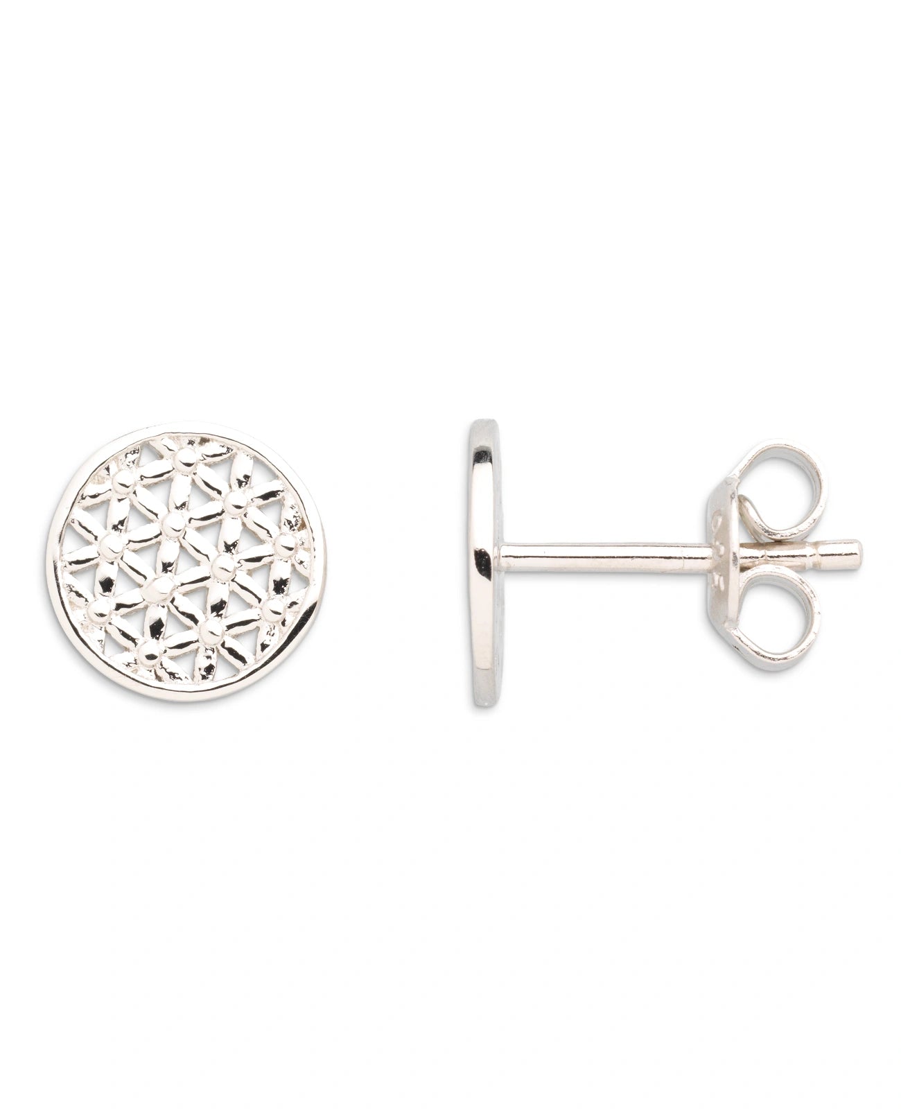 ohrstecker rund blume des Lebens