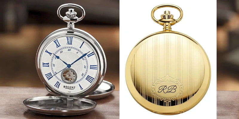 pesonalisierte taschenuhr initialen r b