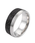 ring mit 2 drittel der fäche Carbon 1 drittel Edelstahl