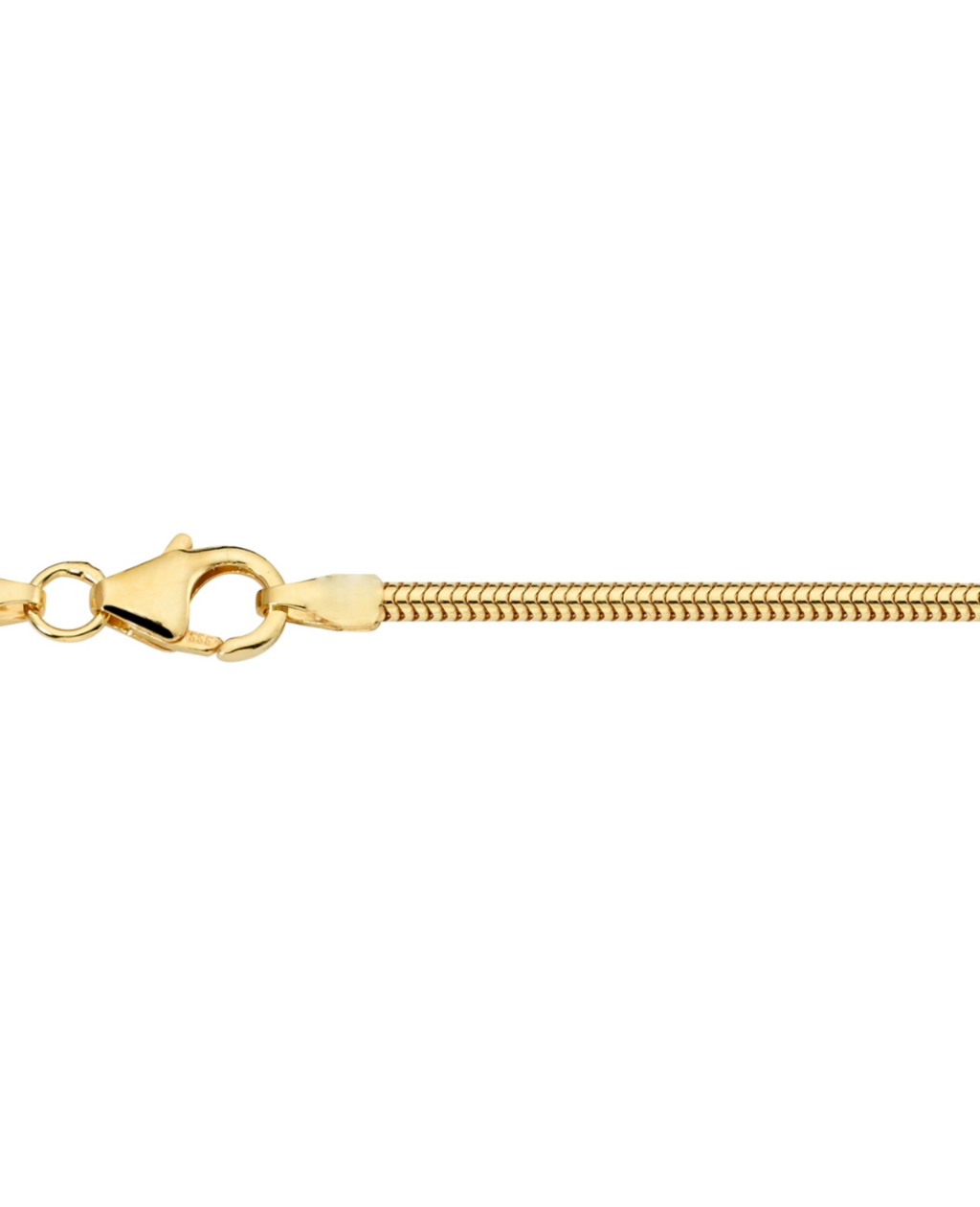 Schlangenkette gold mit karabiner verschluss