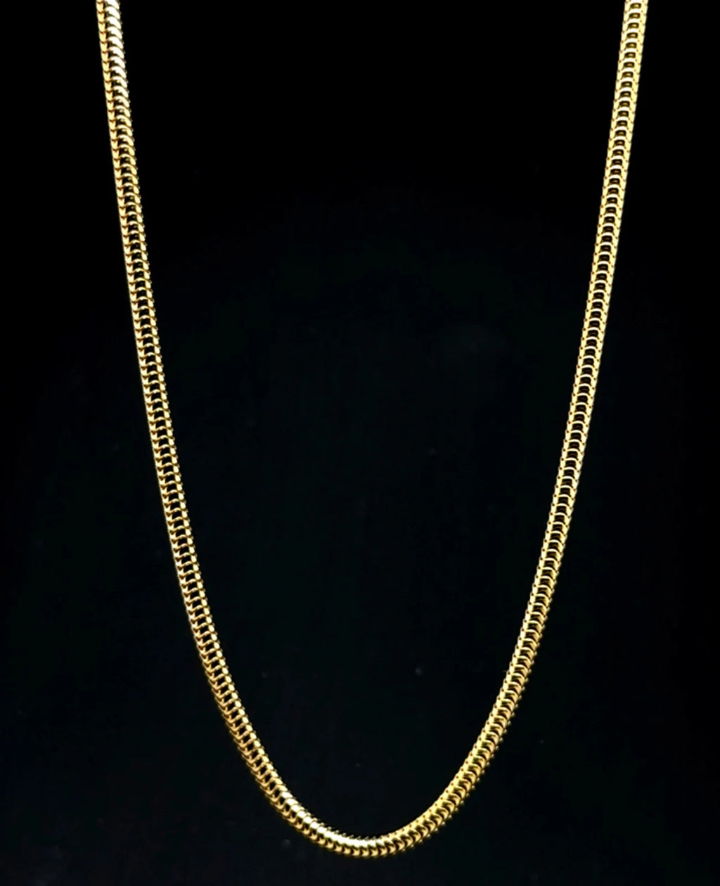 Schlangenkette gold mit karabiner verschluss
