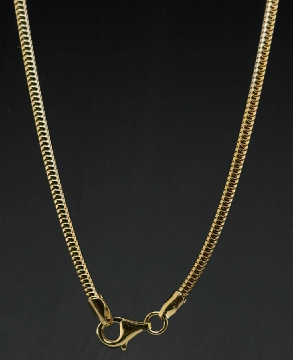 Schlangenkette gold mit karabiner verschluss