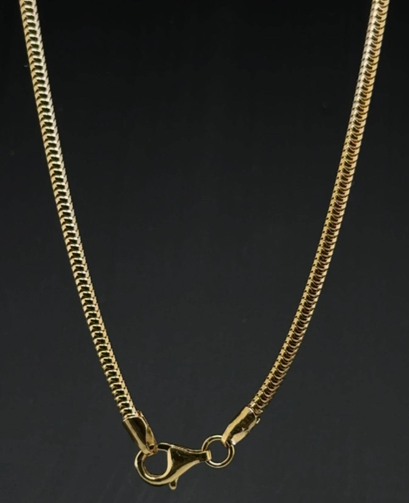 Schlangenkette gold mit karabiner verschluss