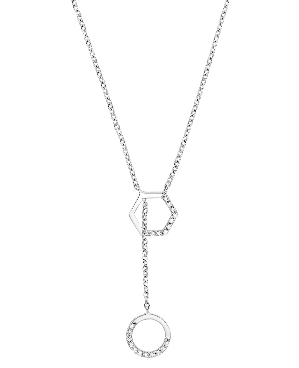 kette mit offenen Sechseck und kreis