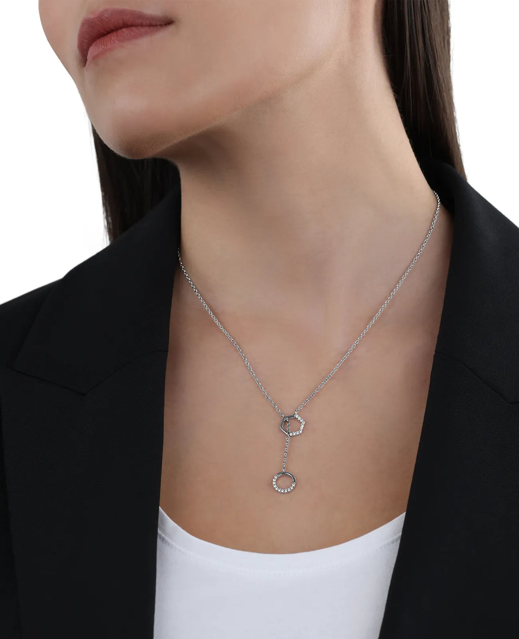 kette mit offenen Sechseck und kreis