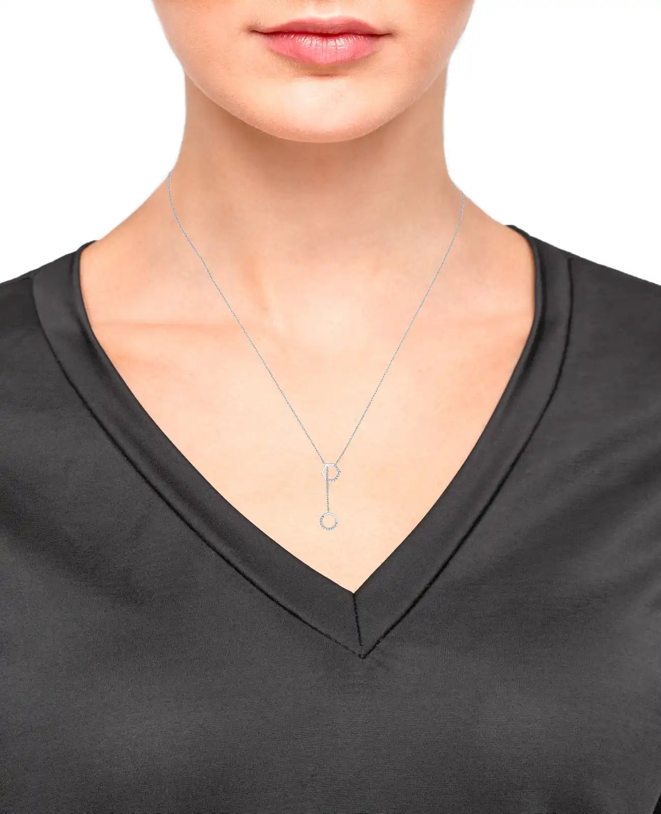 kette mit offenen Sechseck und kreis