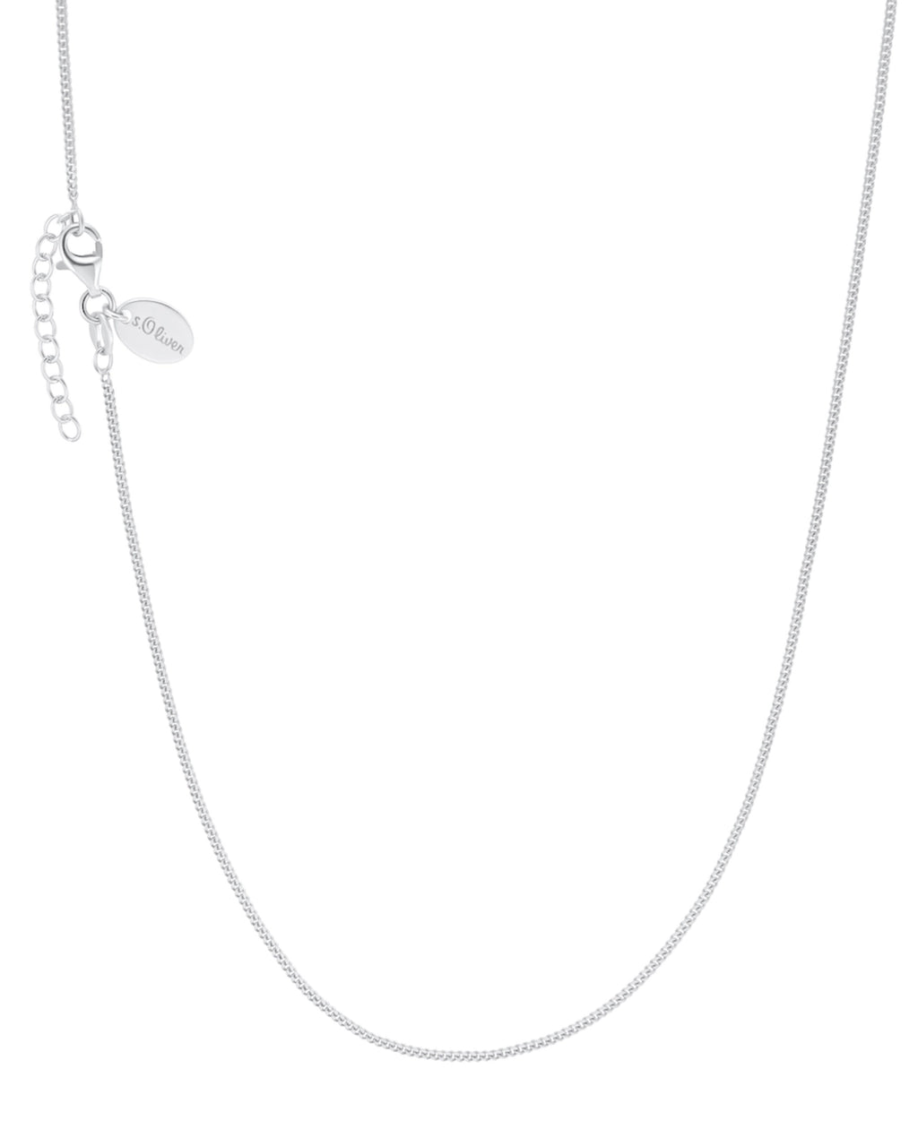 collierkette panzer silber mit karabiner verschluss