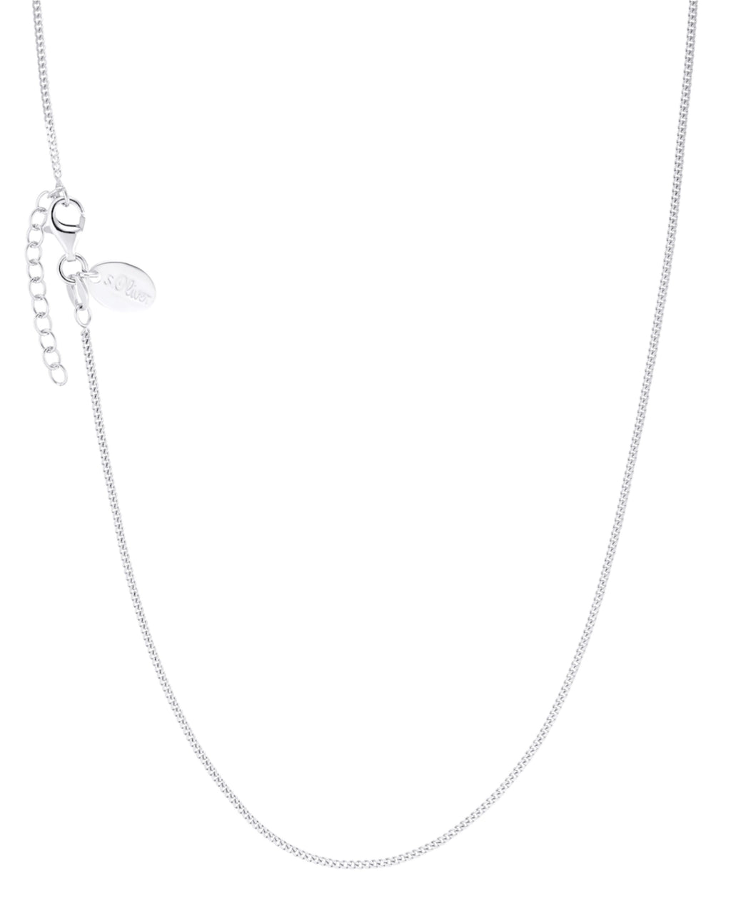 collierkette panzer silber mit karabiner verschluss