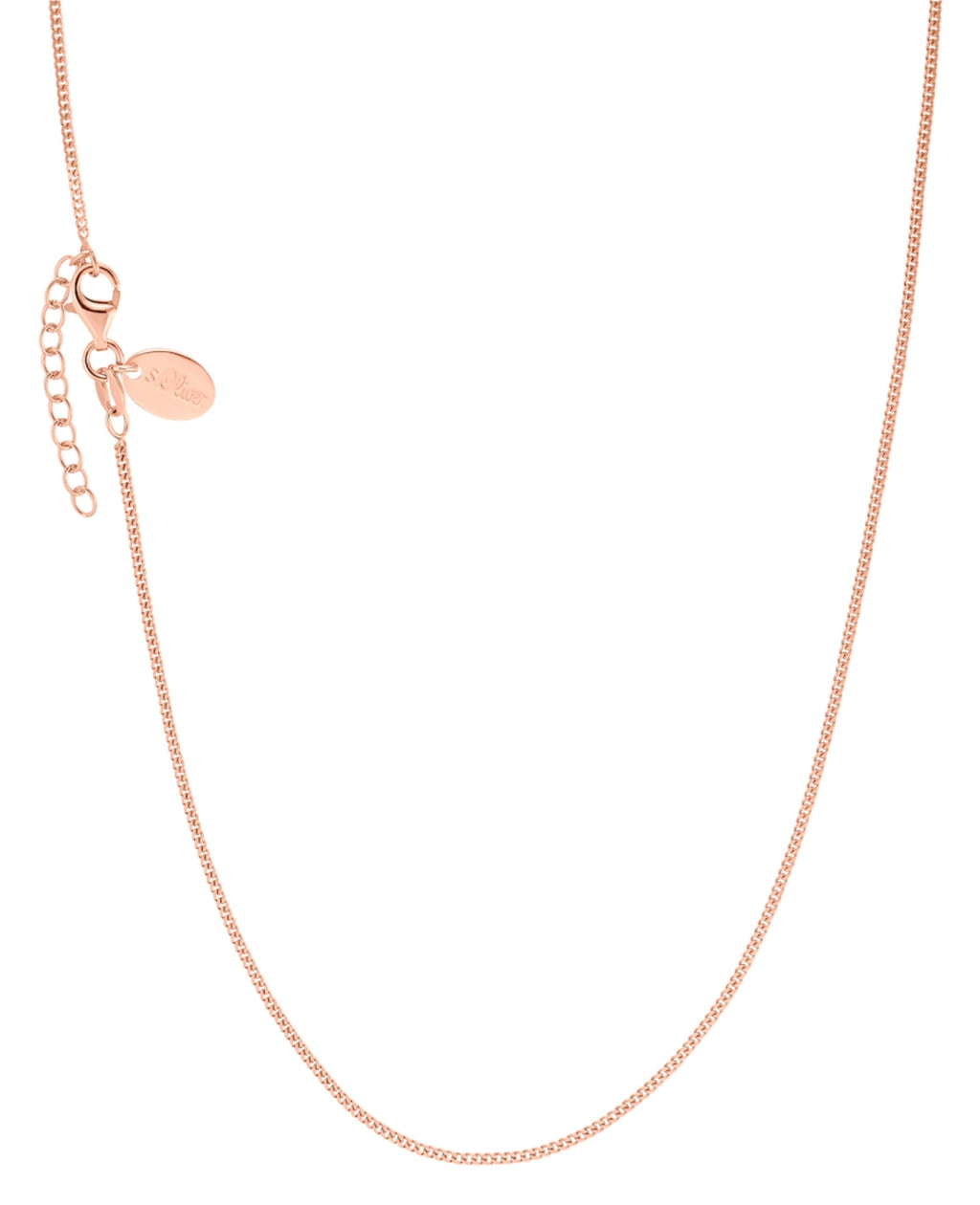 collierkette panzer rosegold mit karabiner vesschluss
