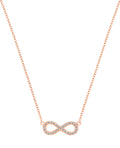 ankerkette mit eingearbeiteten unendlichkeitszeichen mit zirkoniabesatz