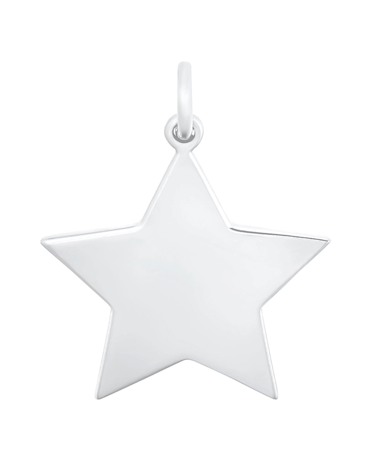 Flacher stern anhänger