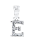 buchstabenanhaenger e silber mit zirkonia steinen
