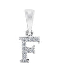 buchstabenanhaenger f silber mit zirkonia steinen
