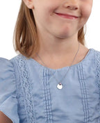 ankerkette runden flachen Scheiben anhänger und rosa stern zirkonia anhänger