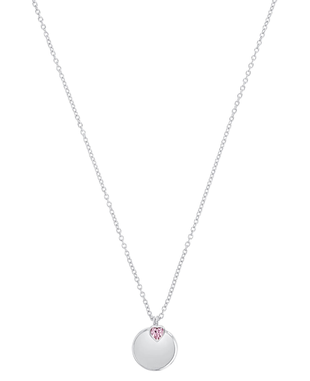 ankerkette runden flachen Scheiben anhänger und rosa stern zirkonia anhänger