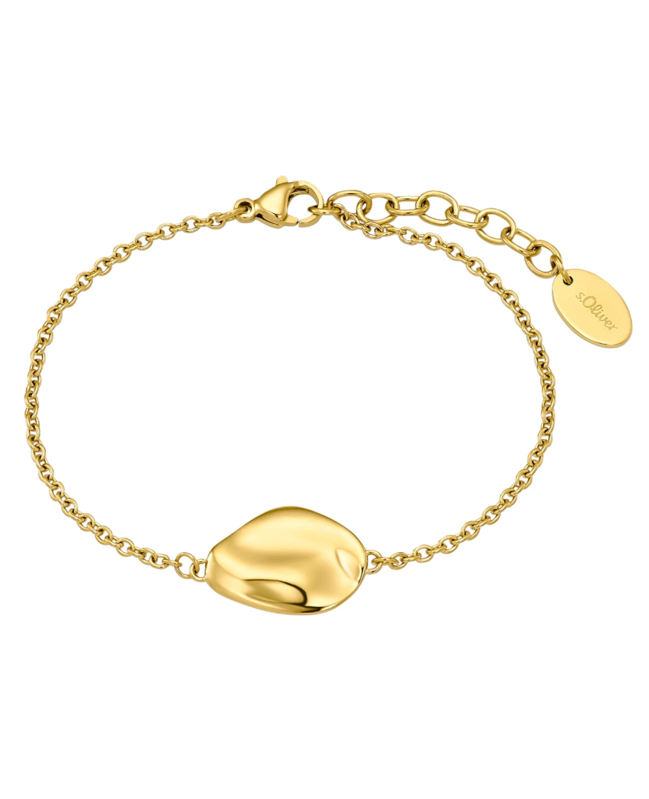 goldfarbense armband mit tropfenförmigen Mittelteil
