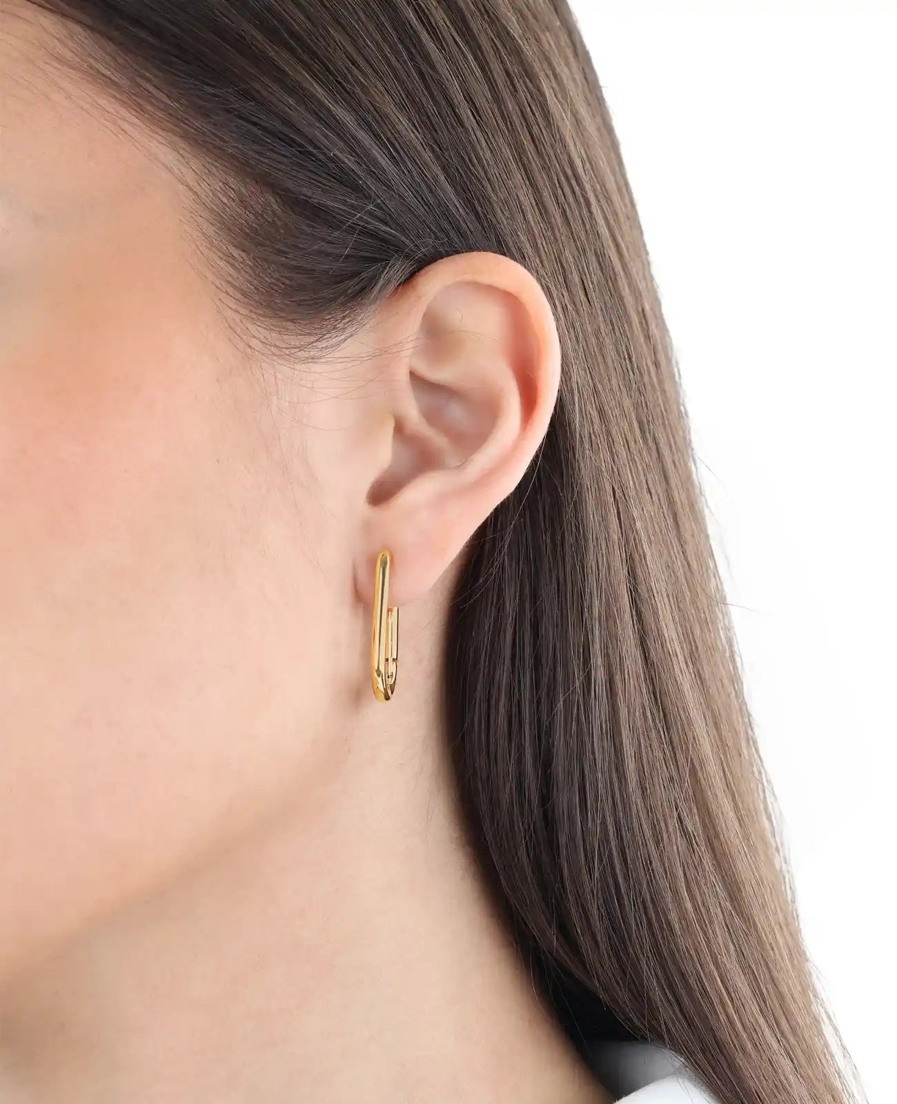 ovale dünne creolen