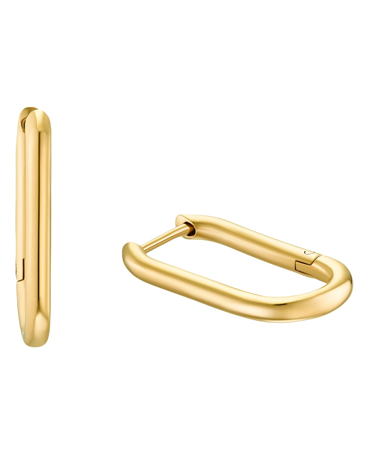 ovale dünne creolen