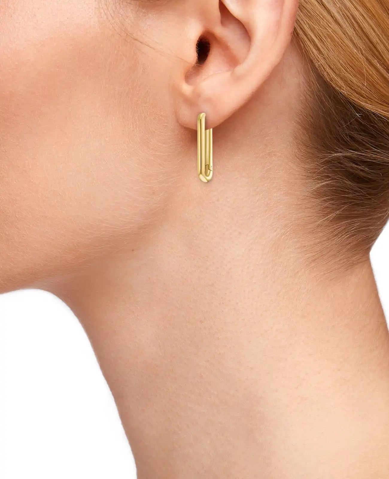 ovale dünne creolen