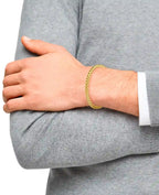 königskettenähnliches armband goldfarben mit karabiner verschluss