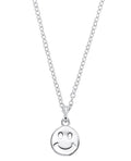 Ankerkette mit anhänger scheibe motiv lachendes emoji