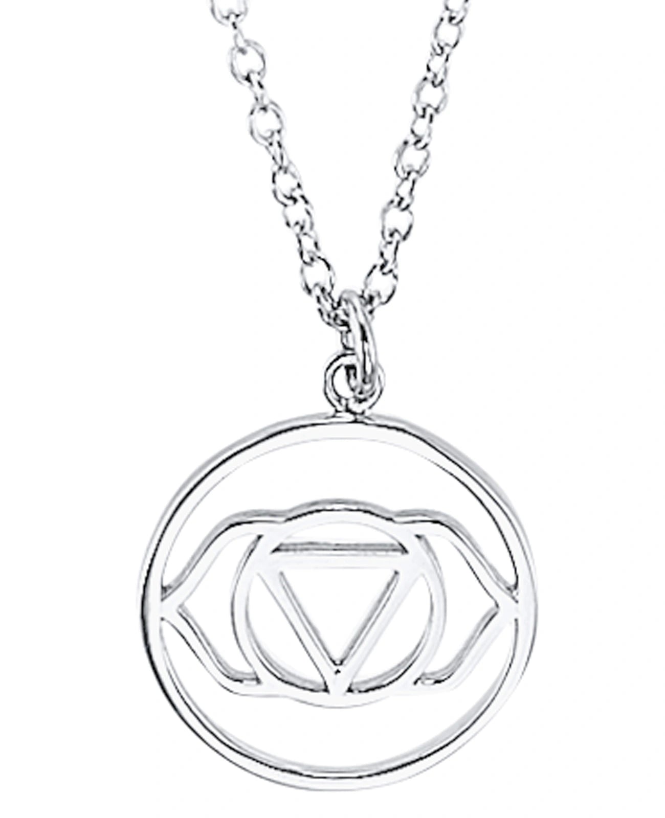 Ankerkette mit großen runden anhänger stirn chakra