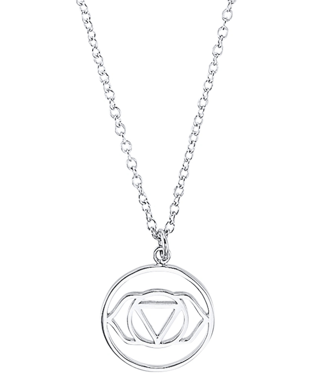 Ankerkette mit großen runden anhänger stirn chakra