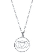 Ankerkette mit großen runden anhänger stirn chakra
