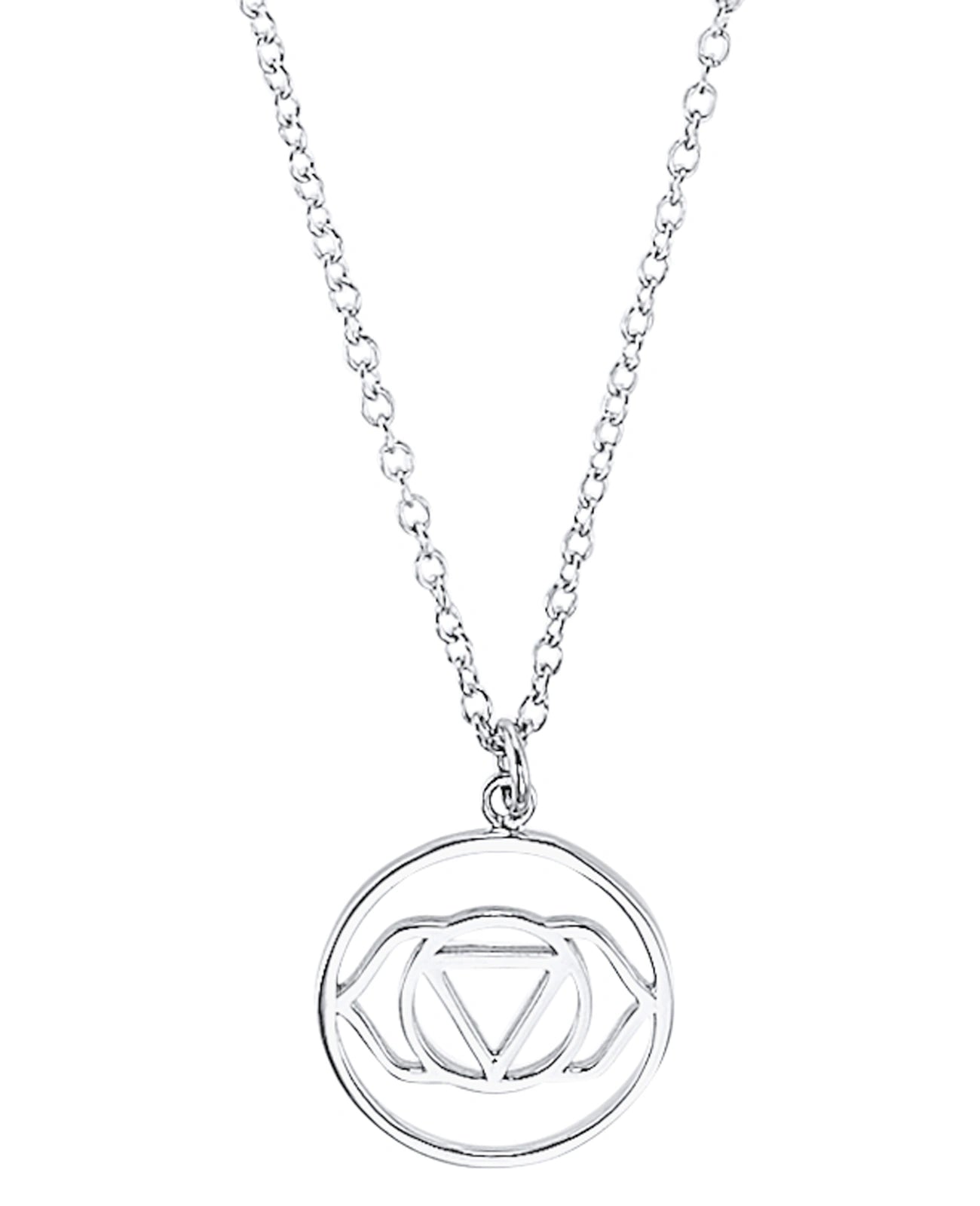 Ankerkette mit großen runden anhänger stirn chakra