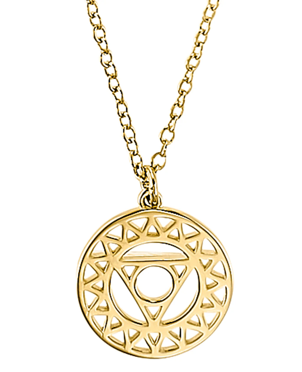 Ankerkette mit großen runden anhänger hals chakra