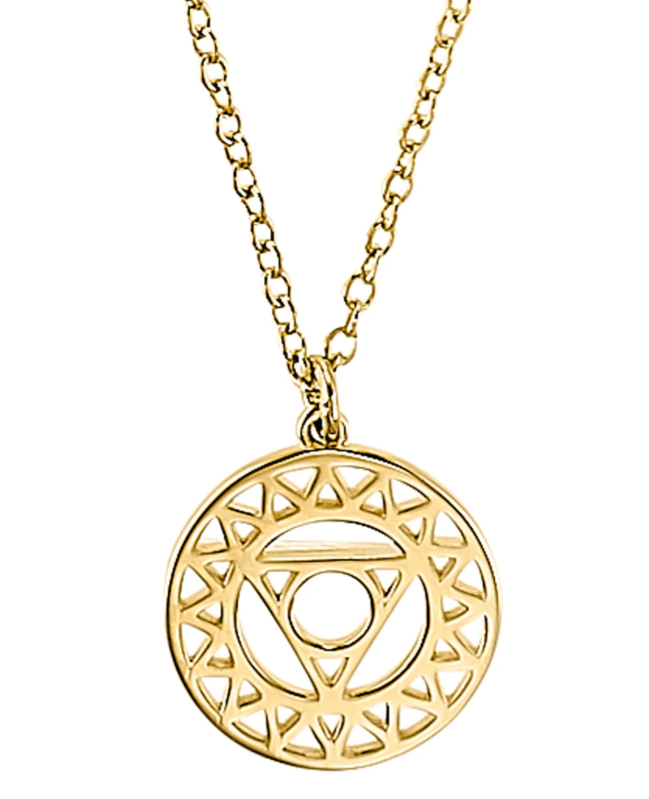 Ankerkette mit großen runden anhänger hals chakra