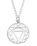 Ankerkette mit großen runden anhänger solarplexus chakra