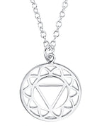 Ankerkette mit großen runden anhänger solarplexus chakra