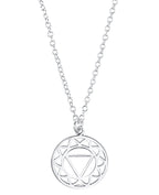 Ankerkette mit großen runden anhänger solarplexus chakra