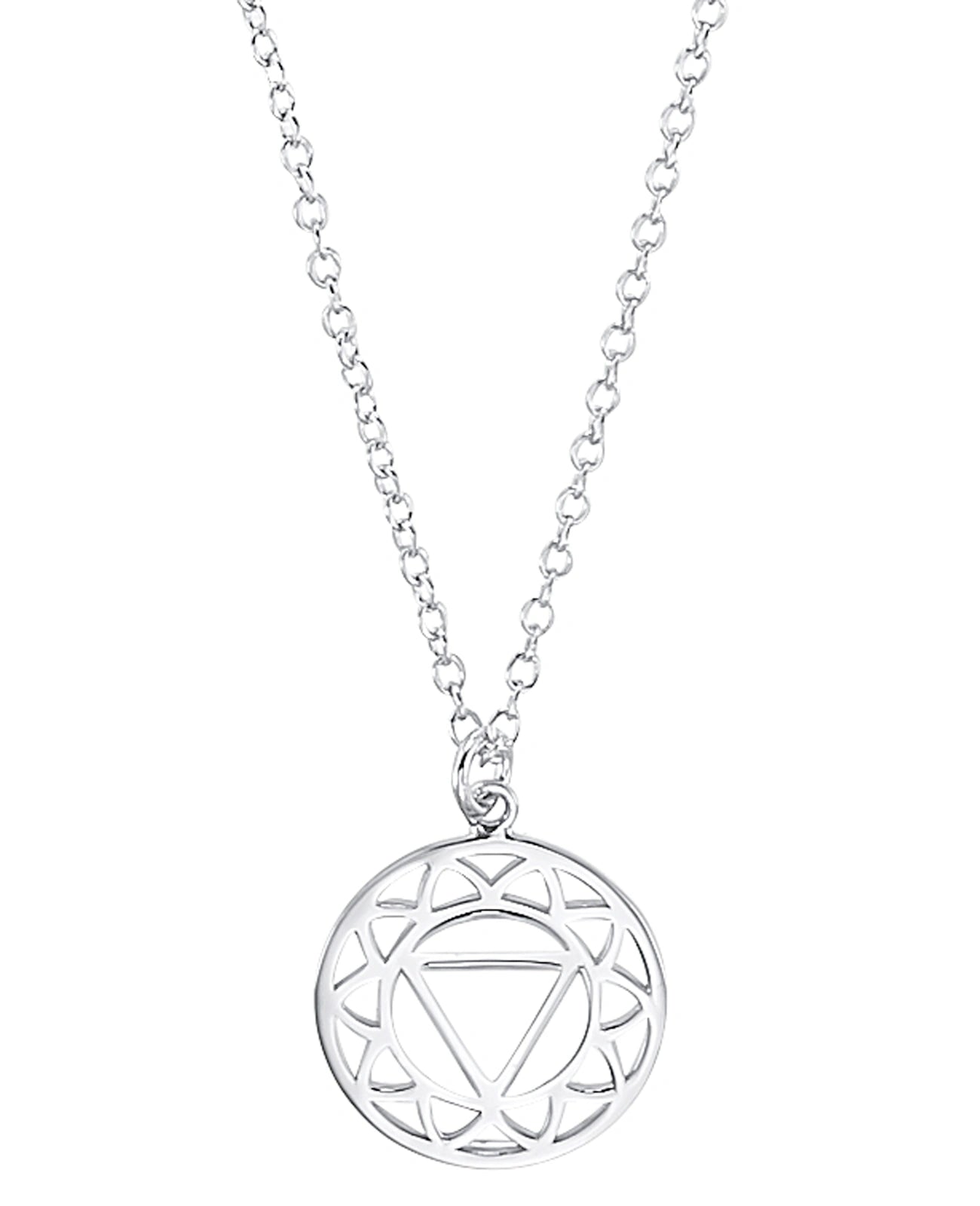 Ankerkette mit großen runden anhänger solarplexus chakra