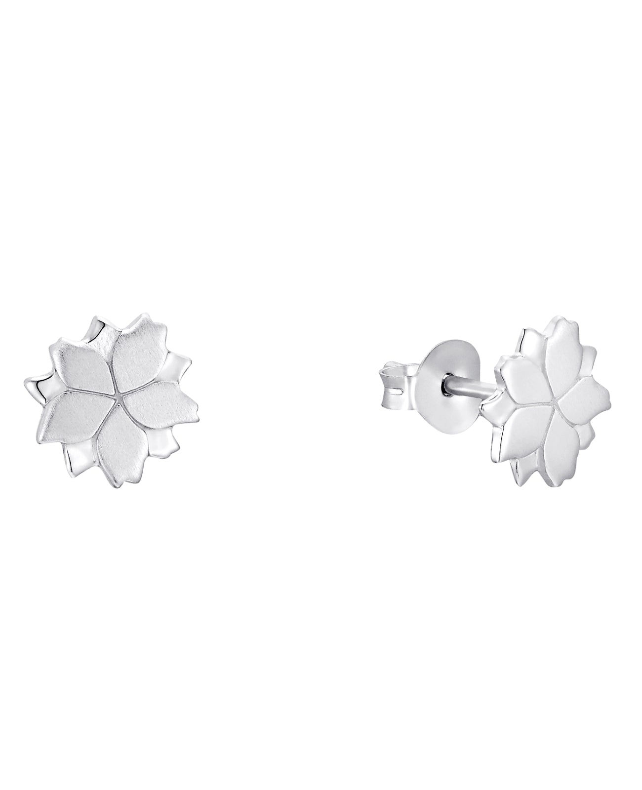 ohrstecker flach lotusblütemotiv