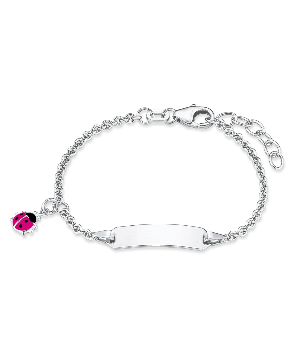 Anker ident armband mit roten Marienkäfer in der linken kette