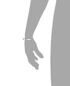 Anker ident armband mit roten Marienkäfer in der linken kette