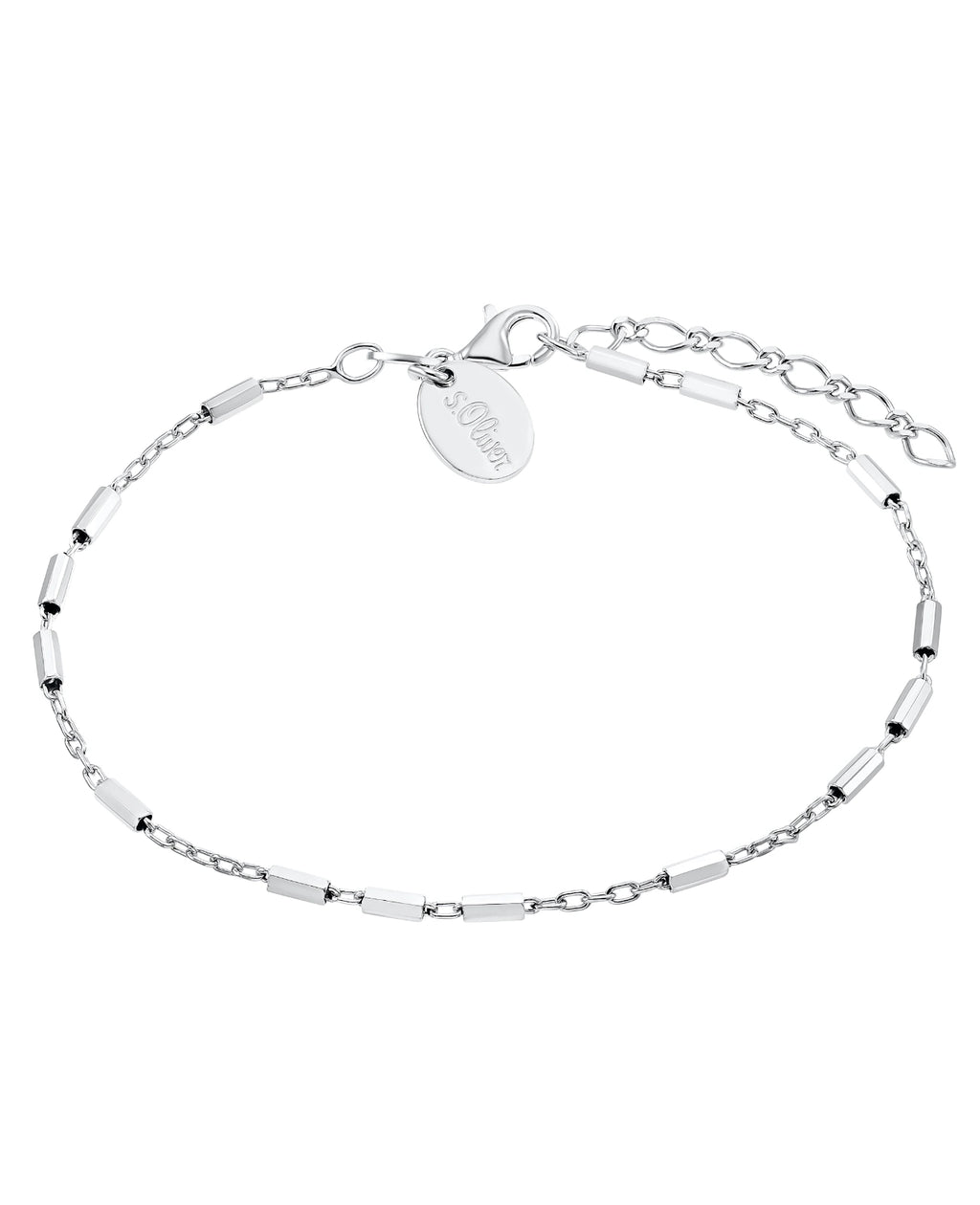 Ankerkette Armband mit zylindrischen Zwischenteilen