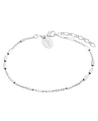 Ankerkette Armband mit zylindrischen Zwischenteilen